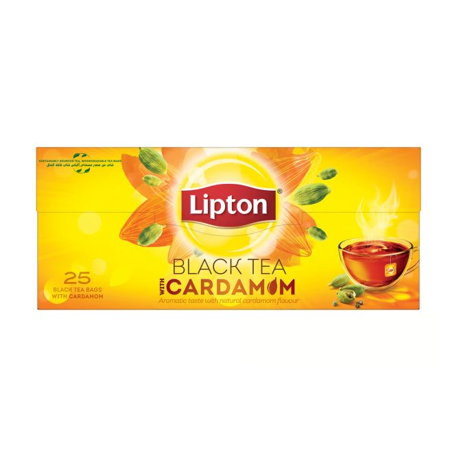 LIPTON CARDAMOM BLACK TEA 25 TEA BAGS