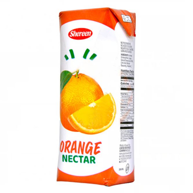 SHEREEN ORANGE NECTAR DRINK 250 ML