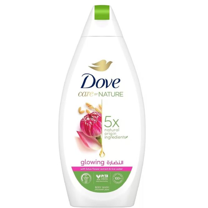 DOVE GLOWING WITH LOTUS & RICE WATER BODY WASH 500 ML