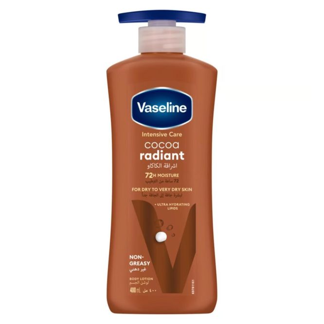 VASELINE INTENSIVE CARE COCOA RADIANT BODY LOTION 400ML