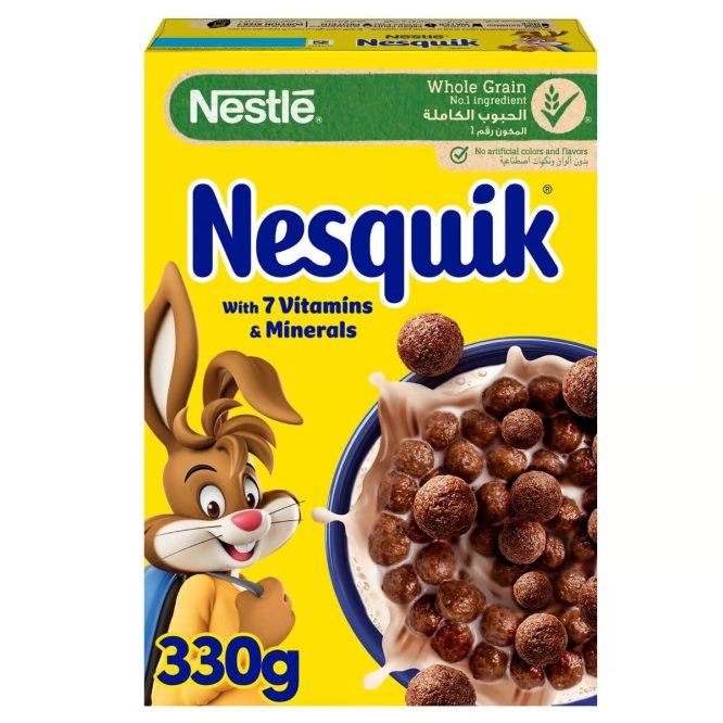 NESTLE NESQUIK CHOCOLATE CEREAL PACK 330G