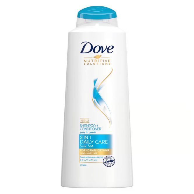 DOVE DAILY CARE 2 IN 1 SHAMPOO+CONDITIONER 600ML