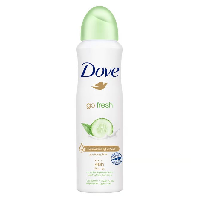 DOVE GO FRESH CUCUMBER & GREEN TEA WOMEN DEODORANT 150ML