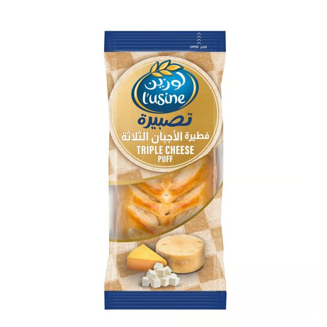 LUSINE TRIPLE CHEESE PUFF100G