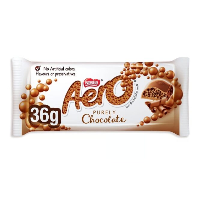 NESTLE AERO MEDIUM MILK CHOCOLATE BAR