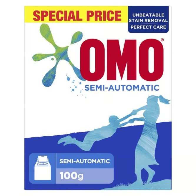 OMO ACTIVE SEMI AUTOMATIC LAUNDRY DETERGENT PACK OF 8×100G