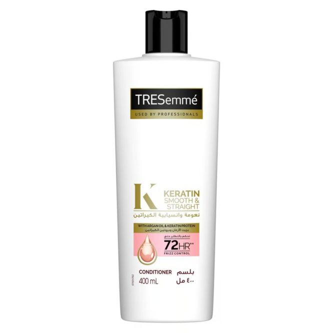 TRESEMME KERATIN SMOOTH&STRAIGHT WITH ARGON OIL CONDITIONER 400ML