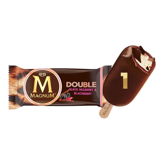 MAGNUM DOUBLE BLACK MULBERRY & BLACKBRRY ICE CREAM 95ML