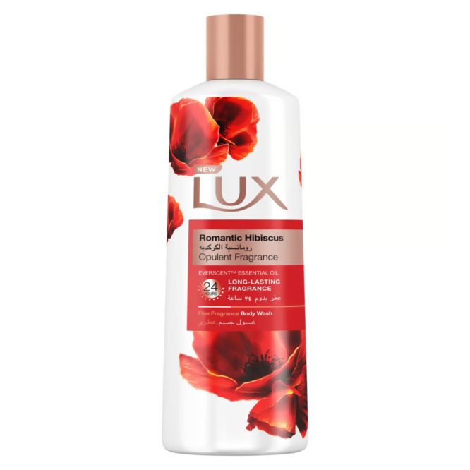 LUX ROMANTIC HIBISCUS BODY WASH 250ML