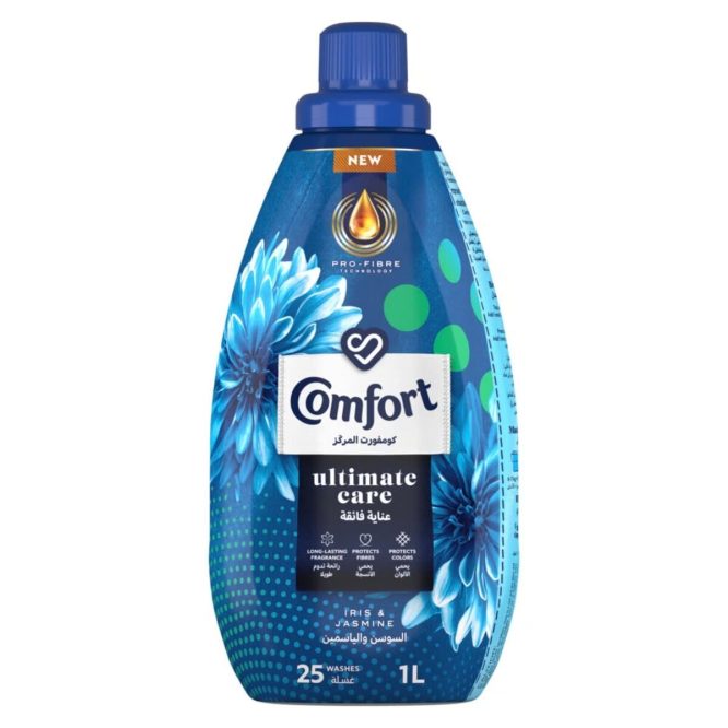 COMFORT ULTIMATE CARE IRIS & JASMINE FABRIC SOFTENER 1L