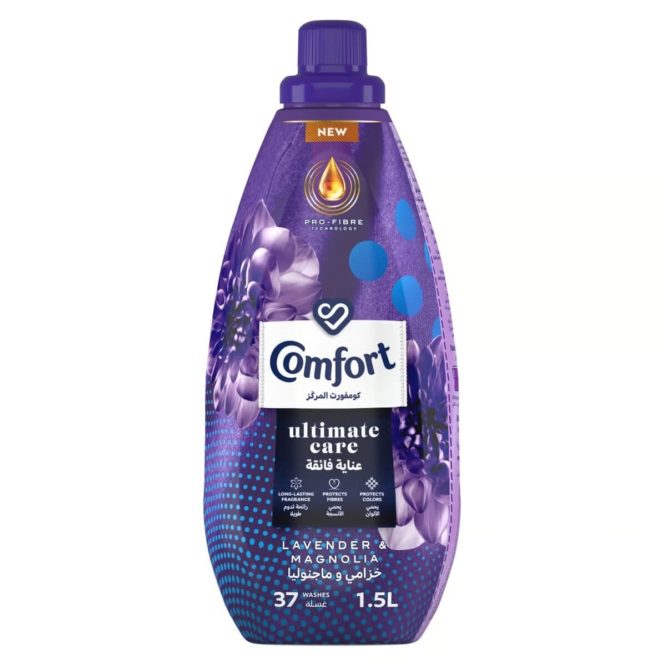 COMFORT ULTIMATE CARE LAVENDER & MAGNOLIA FABRIC SOFTENER 1.5L