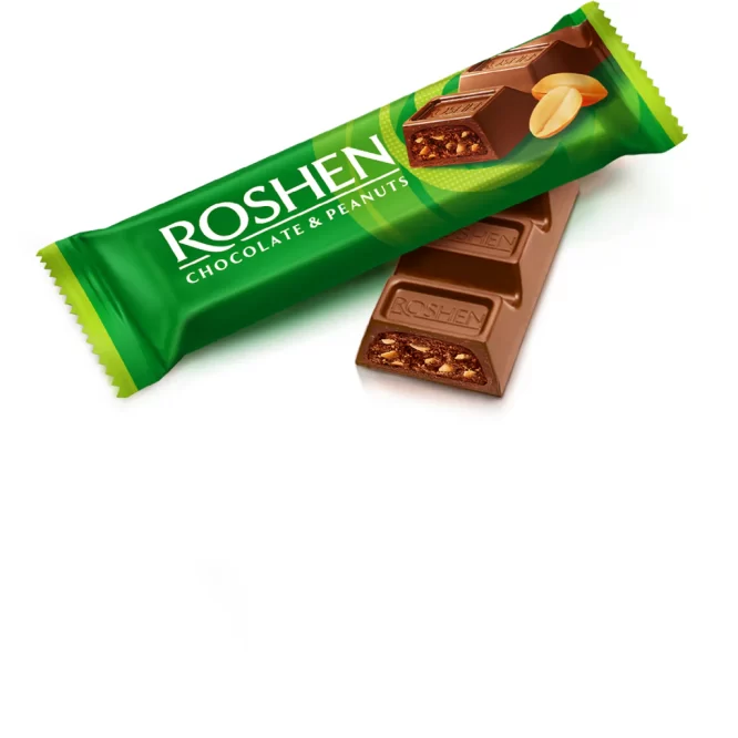 ROSHEN CHOCOLATE & PEANUTS BAR 30G