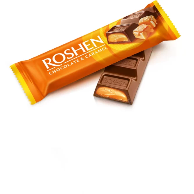 ROSHEN CHOCOLATE & CARAMEL BAR 30G