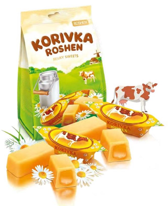 ROSHEN KORIVKA MILKY SWEETS SOFT CANDY 205G