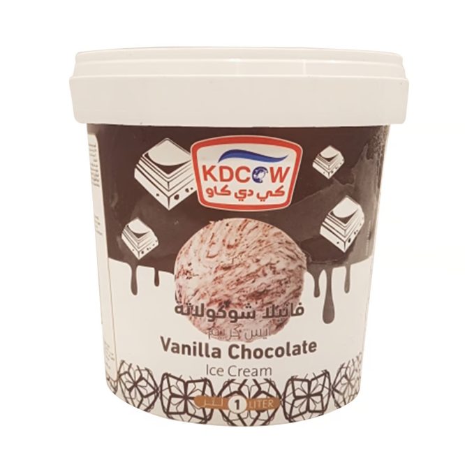 KD COW VANILLA CHOCOLATE ICE CREAM 1L