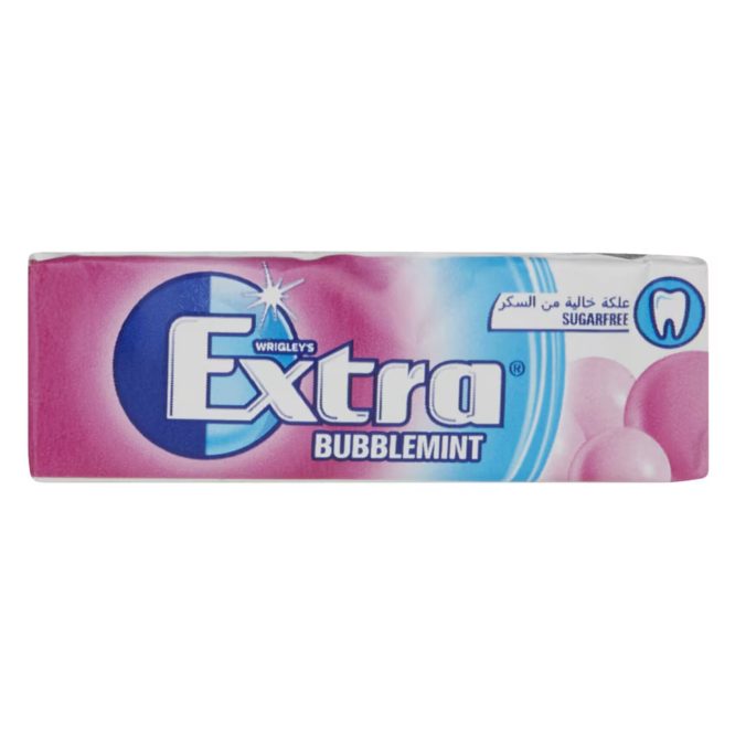 EXTRA BUBBLEMINT FLAVOR GUM 14G