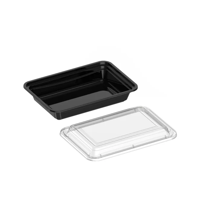 16 - RE BLACK CONTAINER WITH LID PACK OF 10PC