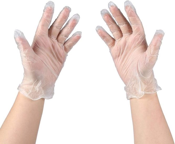 MSH DISPOSABLE S VINYL GLOVES 100 PCS