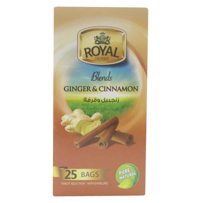 ROYAL GINGER&CINNAMON TEA 25 BAGS