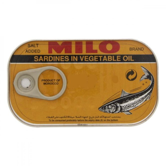 MILO SARDINES IN VEGETABLE OIL 125G