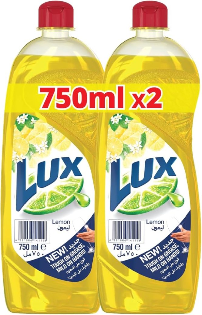 LUX LEMON DISHWASH LIQUID 2×750 ML