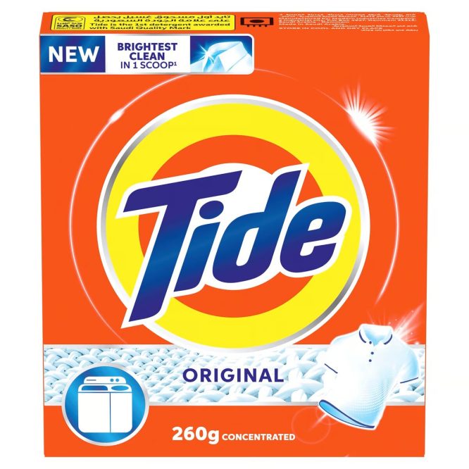 TIDE ORIGINAL DETERGENT POWDER 260G