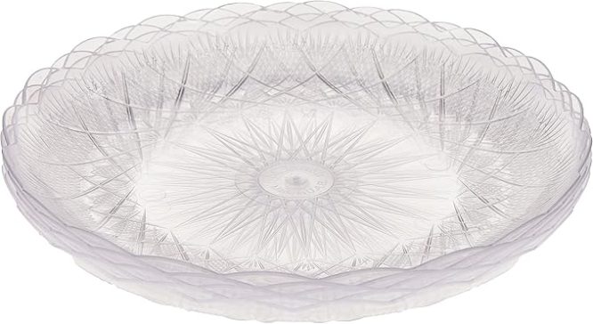 FALCON CRYSTAL CLEAR PLATE 18CM 1O PIECES