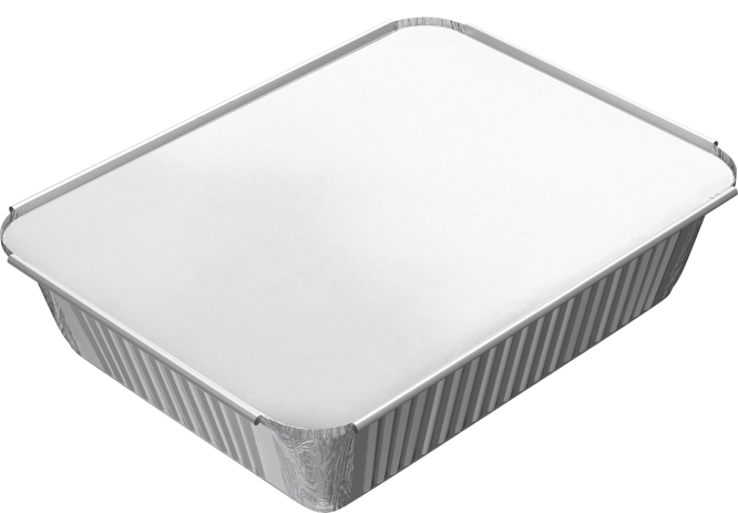 650RE ALUMINIUM CONTAINER WITH LID PACK OF 10 PCS