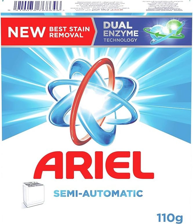 ARIEL SEMI AUTOMATIC DETERGENT POWDER 110G