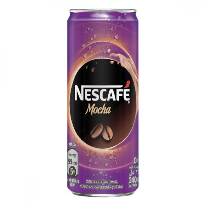 NESCAFE MOCHA ICED COFFEE WITH MILK CAN 240ML