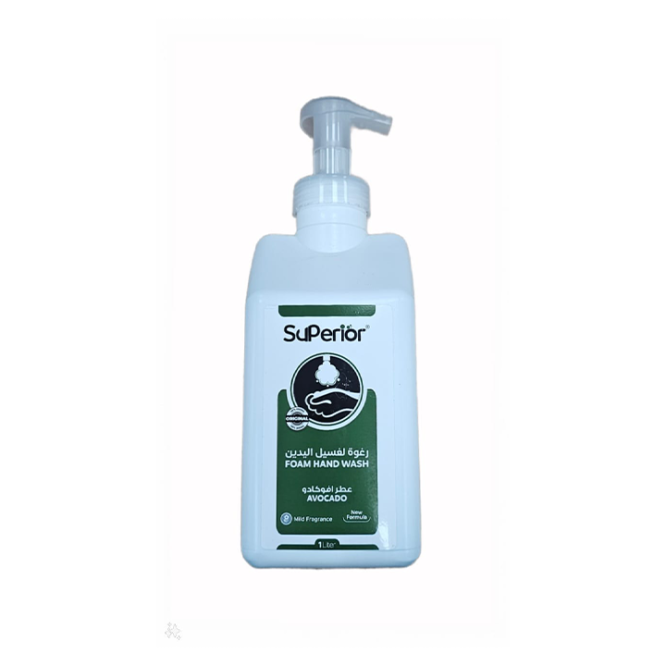 SUPERIOR FOAM HAND WASH AVOCADO 1L