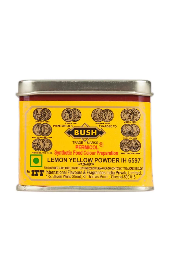 BUSH LEMON YELLOW SYNTHETIC FOOD COLOR POWDER 10G