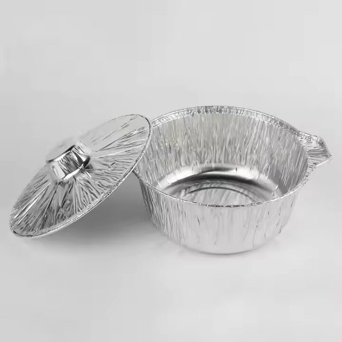 ROUND ALUMINIUM BOWL WITH LID NO.3