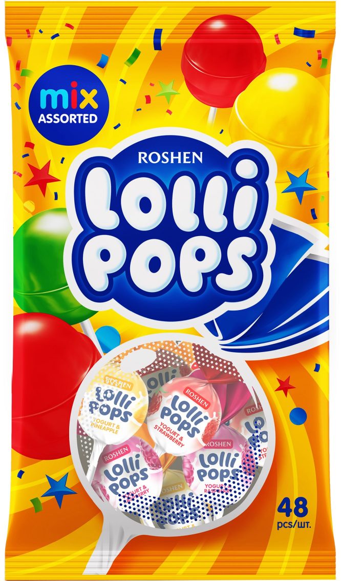 ROSHEN YOGHURT FLAVOUR LOLIPOPS 920G