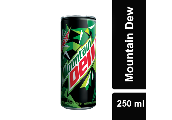 MOUNTAIN DEW SOFT DRINK CAN 250ML