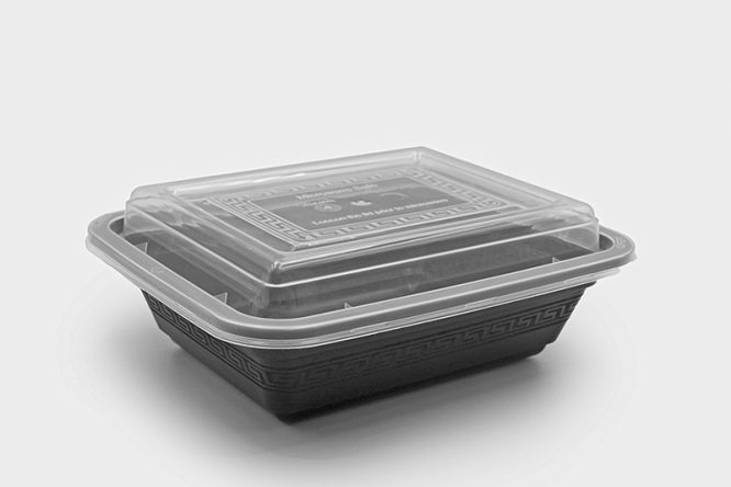 12 - RE BLACK CONTAINER WITH LID PACK OF 10PC