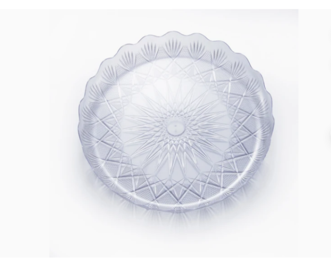 FALCON CRYSTAL CLEAR PLATE 33CM 1O PIECES