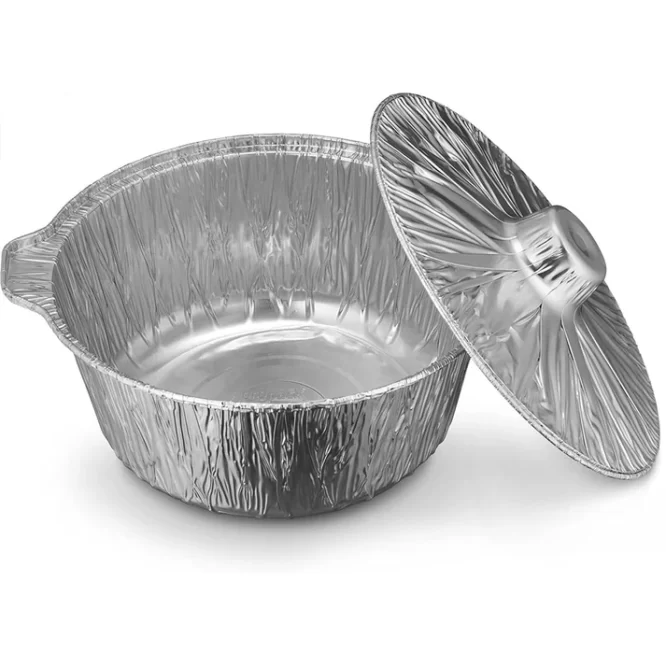 ROUND ALUMINIUM BOWL WITH LID NO.1