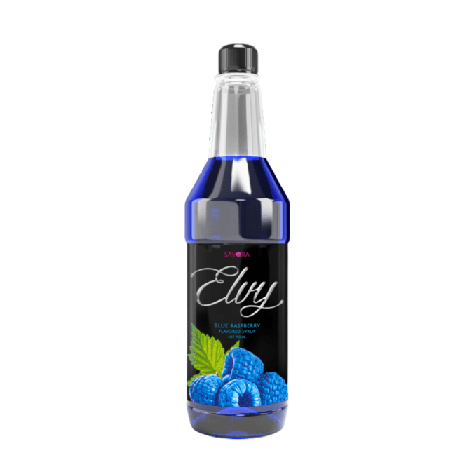 SAVORA ELVY BLUE RASPBERRY FLAVOUR SYRUP 750ML