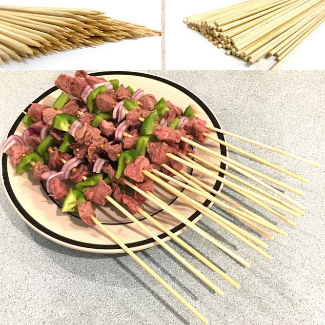 BAMBOO SKEWERS KEBAB STICKS 30CM 25 PCS