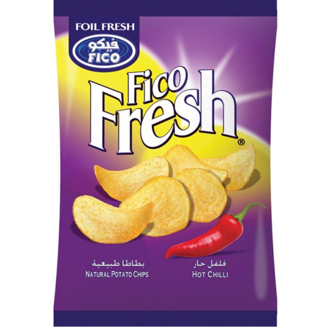 FICO FRESH HOT CHILLI POTATO CHIPS15GM