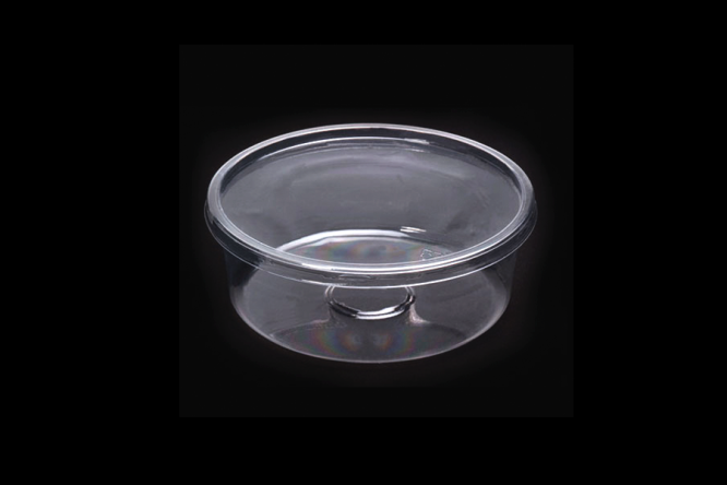 GPT 32 CLEAR ROUND PLASTIC CONTAINER WITH LID