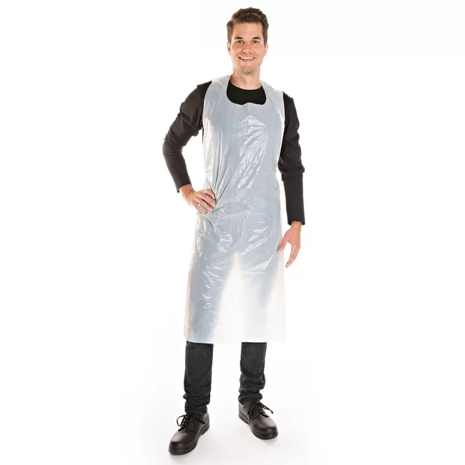 DISPOSABLE PLASTIC APRON - HDPE PACK OF 100 PCS