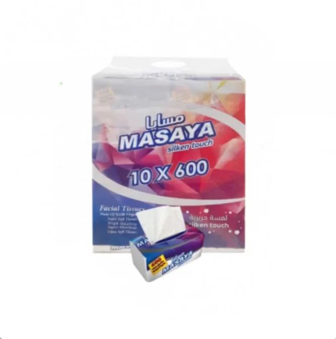 MASAYA FACIAL TISSUE PACK OF 10×600SHTS