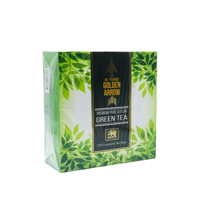 AL TUHOO GOLDEN ARROW GREEN TEA 100 ENVELOPED BAGS