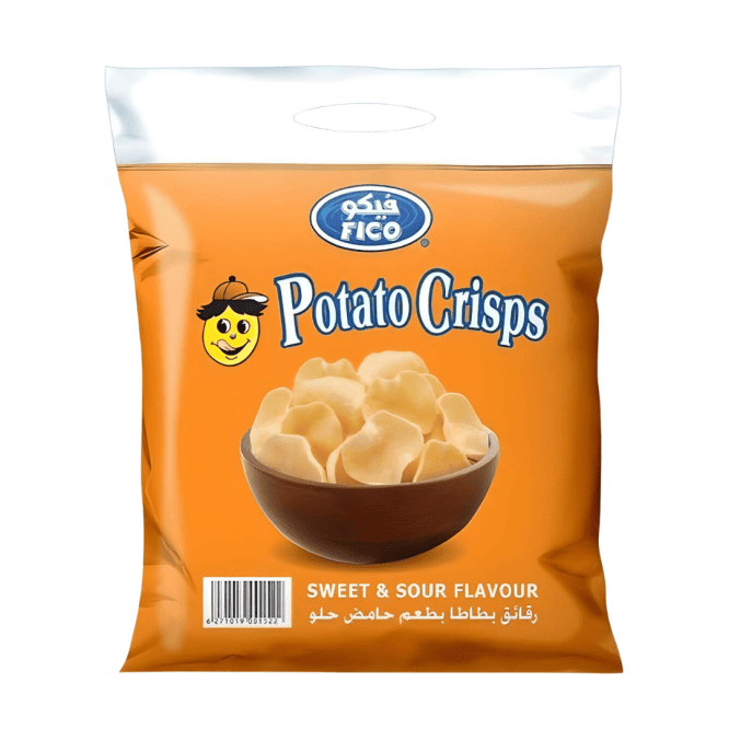 FICO SWEET & SOUR POTATO CHIPS 22G 20 PCS