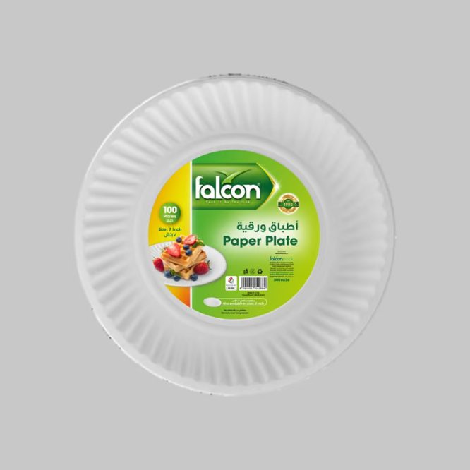 FALCON PAPER PLATE 7 INCH PACK OF 100 PLATES