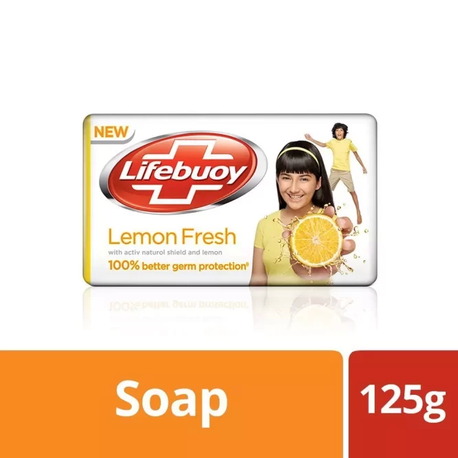 LIFEBUOY LEMON FRESH BAR SOAP 125G