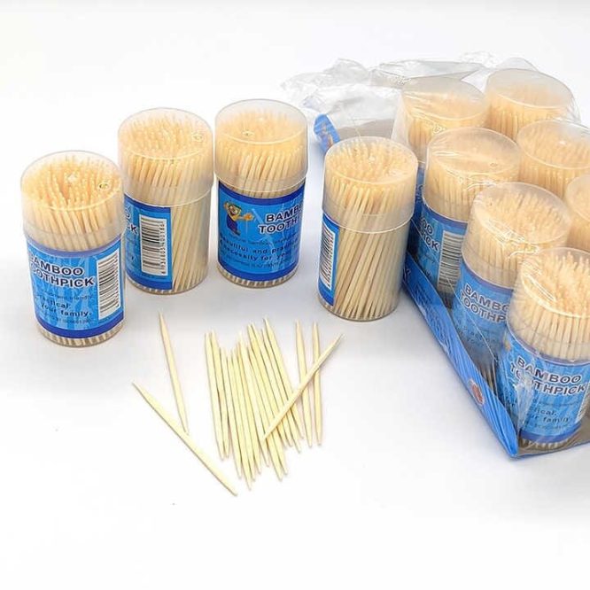 BAMBOO TOOTHPICK 10 BOTTLE DISPENSERS