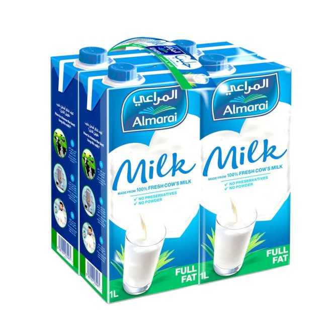 ALMARAI UHT FULL FAT MILK 4×1L